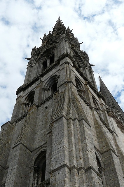 Vue panoramique depuis la tour de la cathédrale de Chartres sur la plaine de Beauce